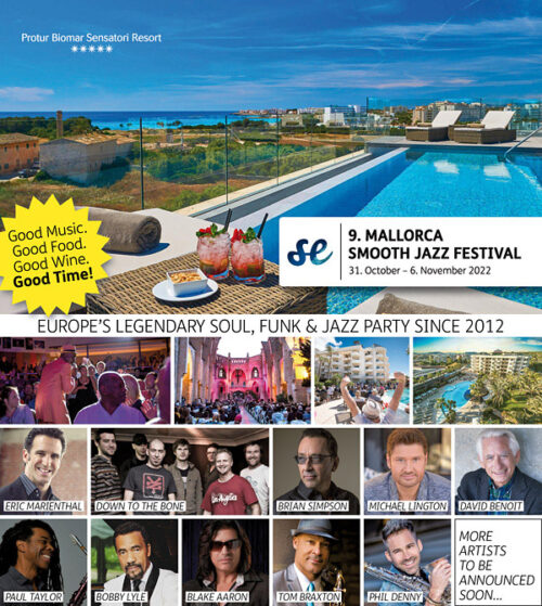 Mallorca Smooth Jazz Festival Oct. 31st Nov. 3rd, 2022 Bobby Lyle